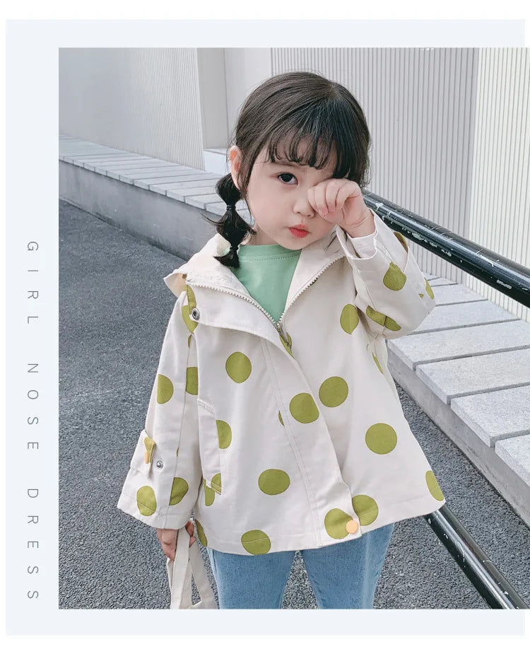 Abrigo cortavientos con estampado para niños y niñas, chaqueta con capucha, ropa de 1 a 7 años, novedad, primavera y otoño