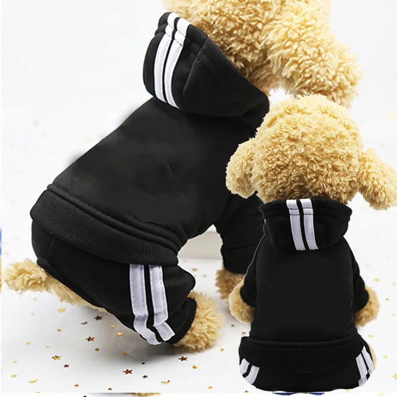 Ropa para perros Adidog, monos gruesos para perros, ropa de invierno para perros pequeños, mono para cachorros, traje de chándal para Yorkie