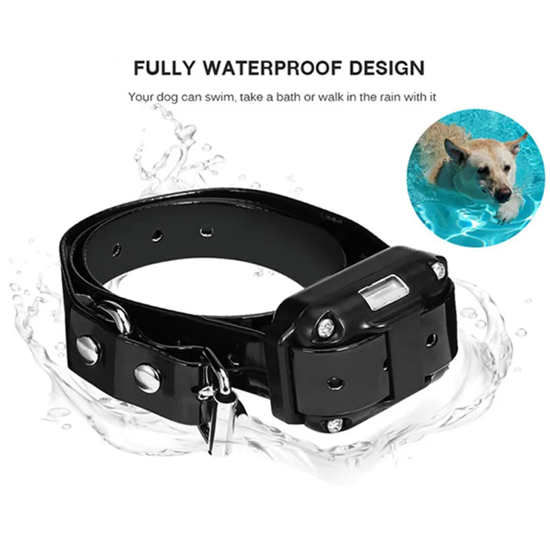 Collar de entrenamiento eléctrico para perros, Collar impermeable para corteza de perro, mascota con Control remoto, dispositivo antiladridos recargable, perros de todos los tamaños