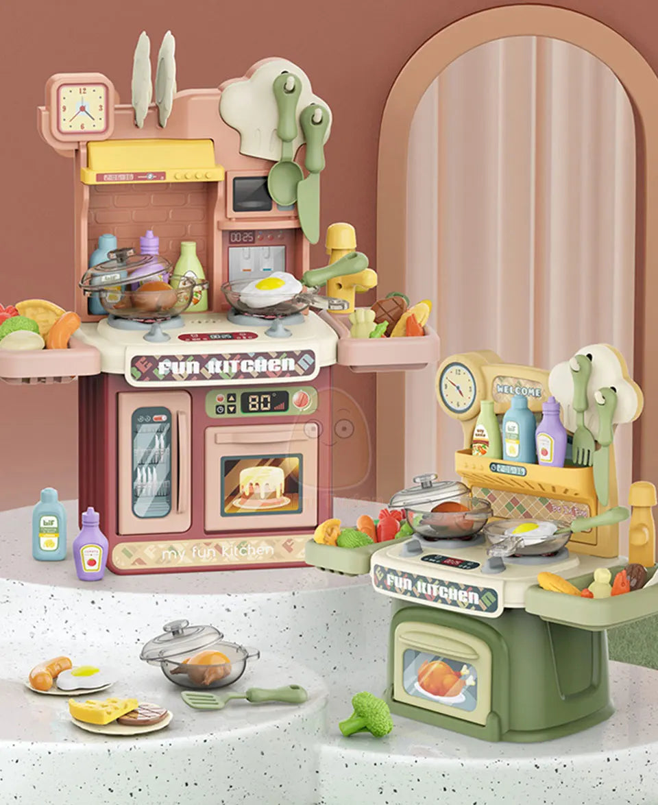 Juguetes de cocina para niños, vajilla simulacional, juego de simulación, juego de Chef, juego de rol, mesa de comida, juguete educativo para niños, regalo