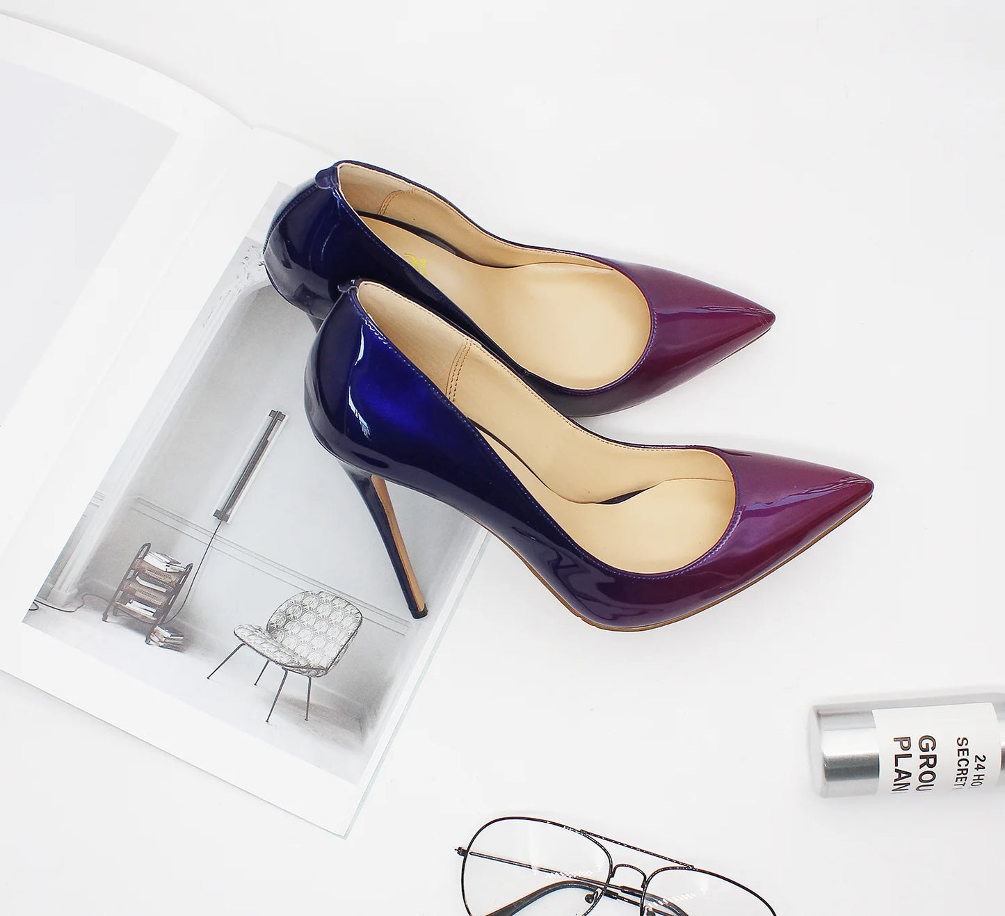 Women's Thin Heels Summer Autumn Sandals 2024 New Light Weight Plus Size Pointed Toe Super High Fashion Party Pumps