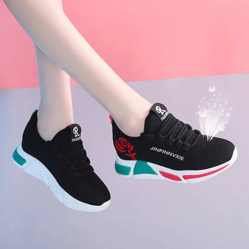 2022 New Fashion Lightweight Breathable Anti-skid Women's Flat Casual Sneakers