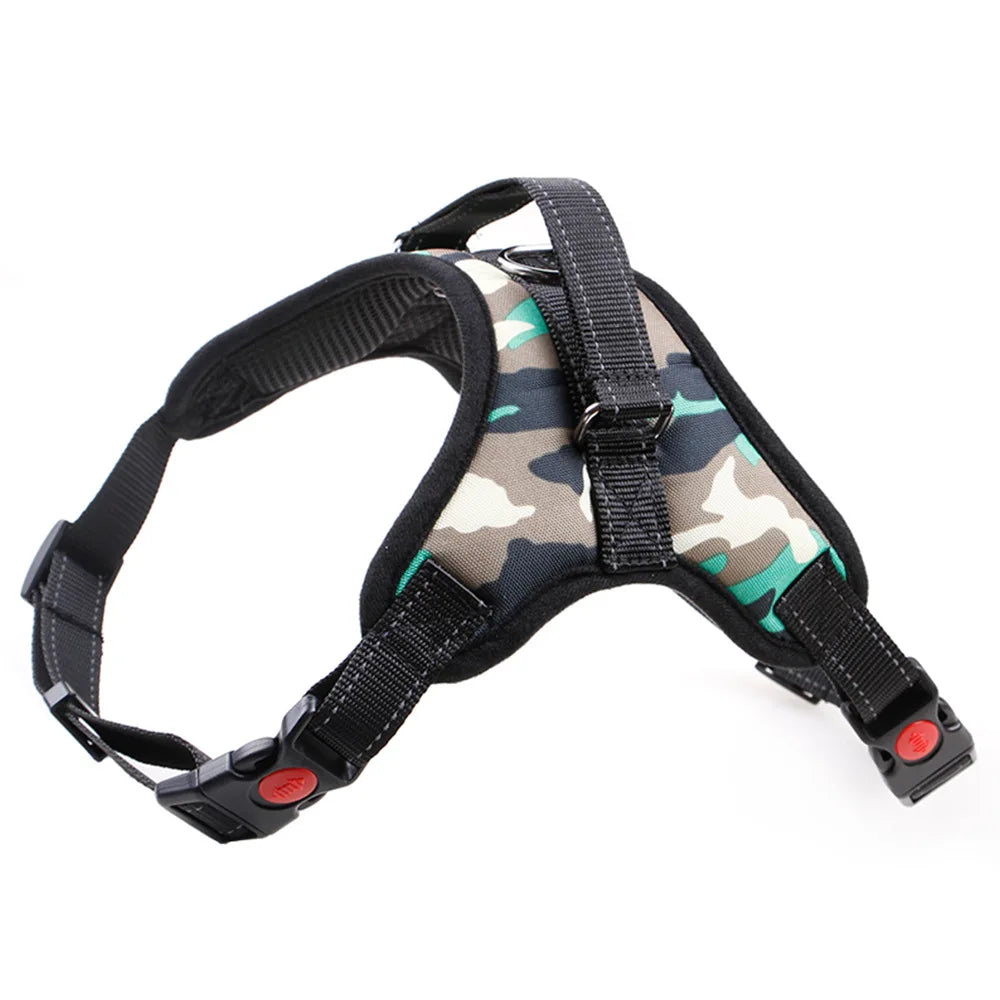 Arnés ajustable para perros y gatos con correa reflectante y transpirable para perros pequeños y grandes, chaleco, suministros para mascotas