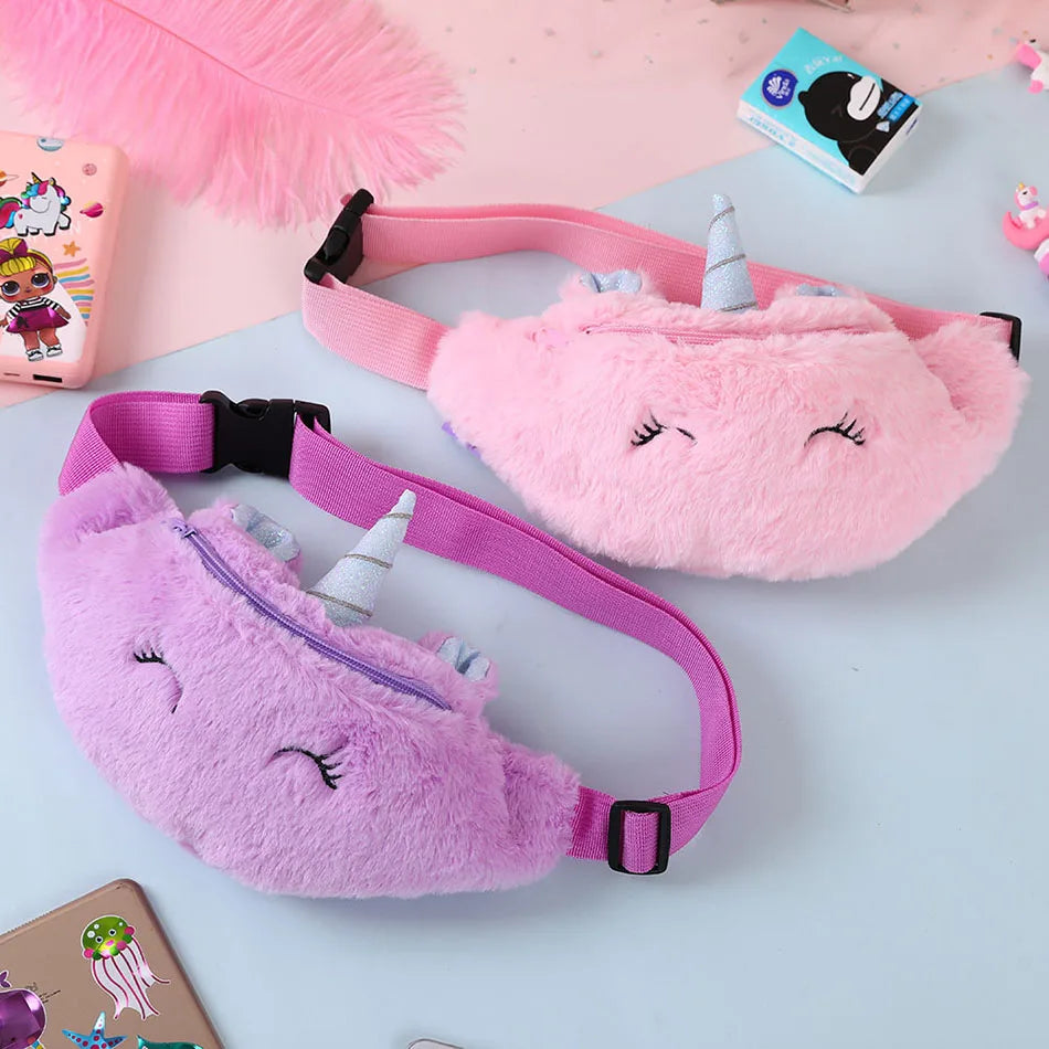 Mochila escolar de dibujos animados de unicornios para niñas, morral 3D de piel de viaje, bonito, regalo para niños