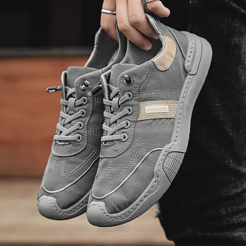 Men's Winter Breathable Canvas Shoes 2024 New Men's Cloth Shoes Korean Edition Trendy and Versatile Men's Casual Board Shoes