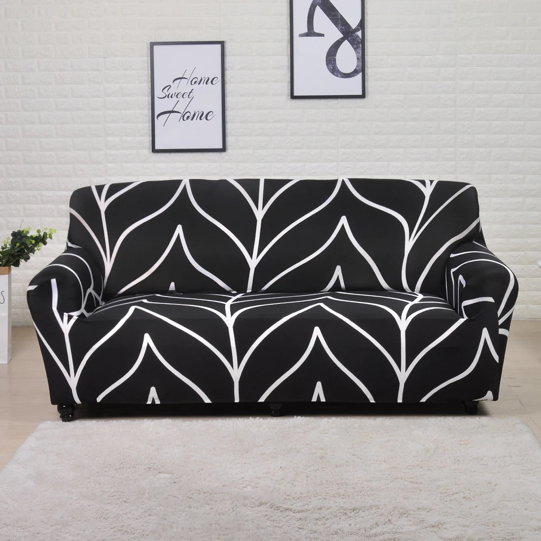 Funda de sofá de 1 pieza, funda de sofá elástica estampada/impresa para sofá esquinero de sala de estar, funda de sofá en forma de L