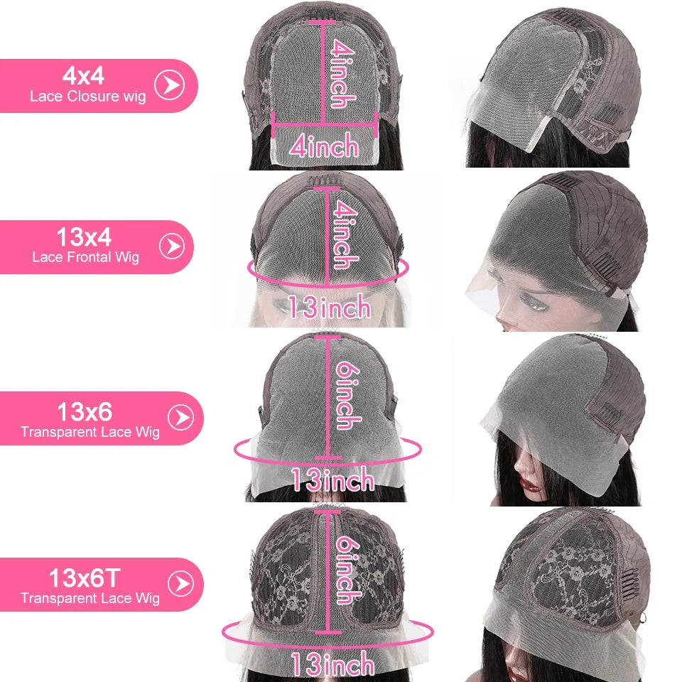 Pelucas de cabello humano con encaje Frontal transparente para mujer, cuerpo ondulado de 30 pulgadas, 13x4, 13x6, Hd, cierre 5x5, peluca Frontal de encaje prearrancada