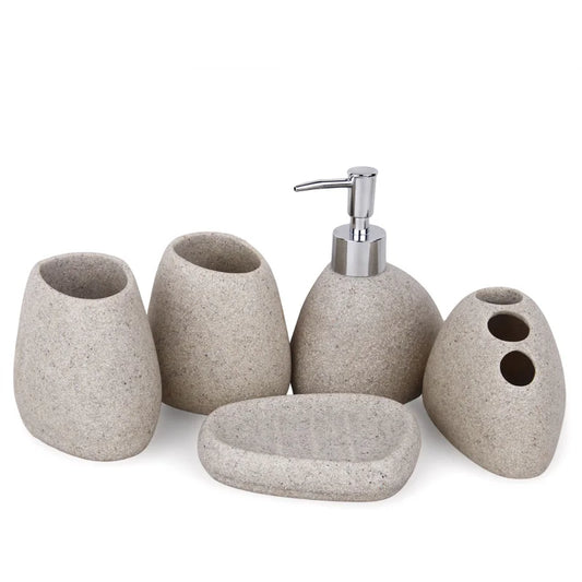 Botella de emulsión de resina para baño, taza para gárgaras de lavado de alto grado, traje de cepillo de dientes, jabonera de Banyo Aksesuarlari