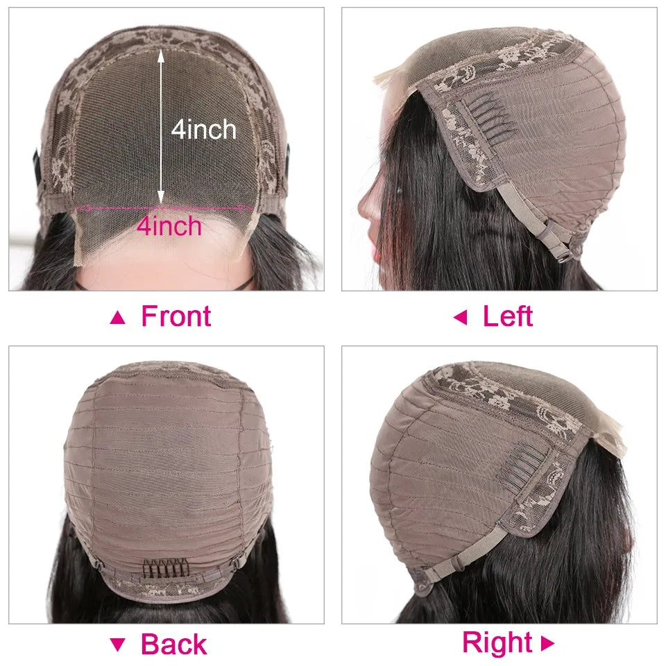 Pelucas de cabello humano con encaje Frontal transparente para mujer, cuerpo ondulado de 30 pulgadas, 13x4, 13x6, Hd, cierre 5x5, peluca Frontal de encaje prearrancada