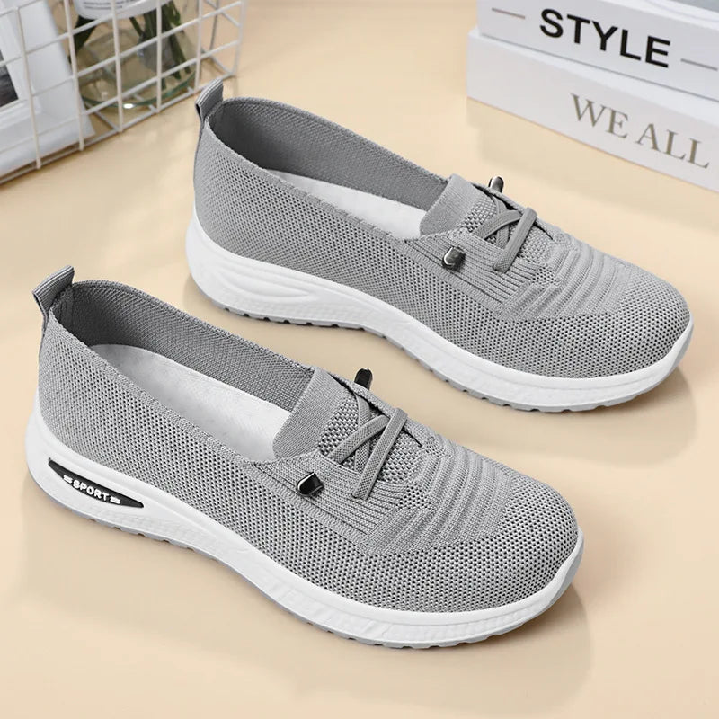 Fashion New Design Women's Shoes Casual Sports Walking Flying Weaving Shoes Women's Running Shoes