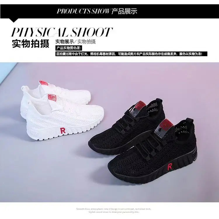 Hongyan New Sports Leisure Gump Single Shoes Female commuter Fashion Running Shoes Fashion Shoes for Women