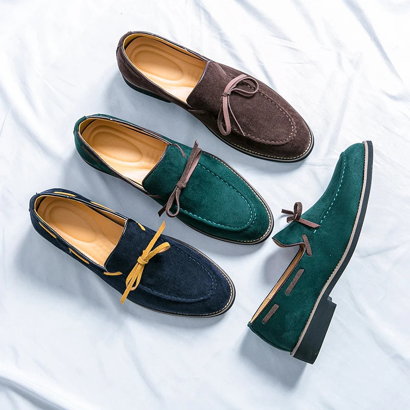 Tassel Business Shoes Men Breathable Leisure Soft Suede Leather Dress Wedding Dress Shoes for Men Loafers Moccasins Formal Shoes