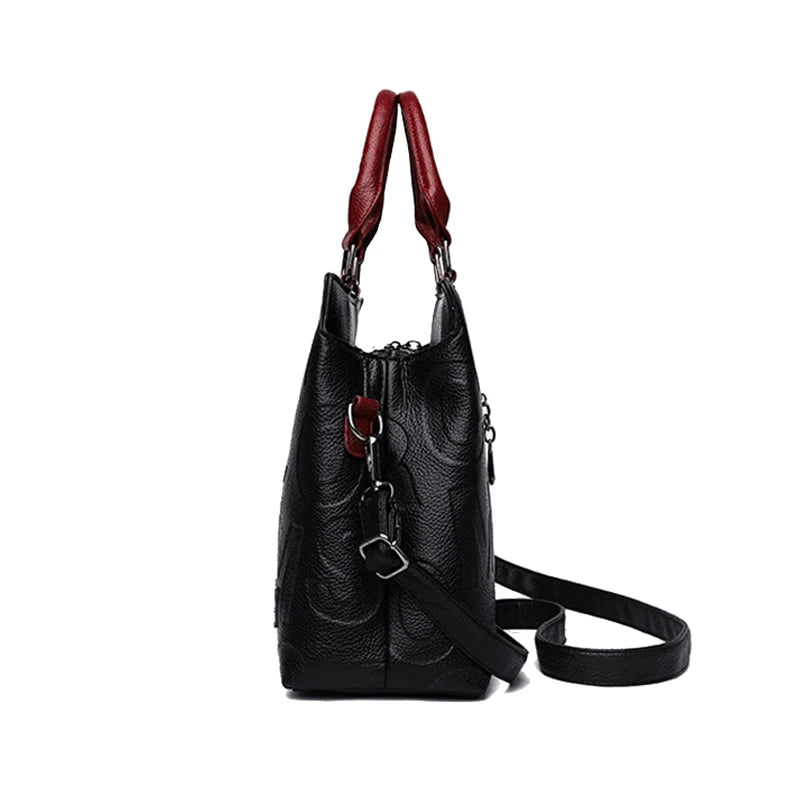 Bolso cruzado informal de cuero PU para mujer, bolso de mano de diseñador de lujo, bolso de hombro de viaje de gran capacidad