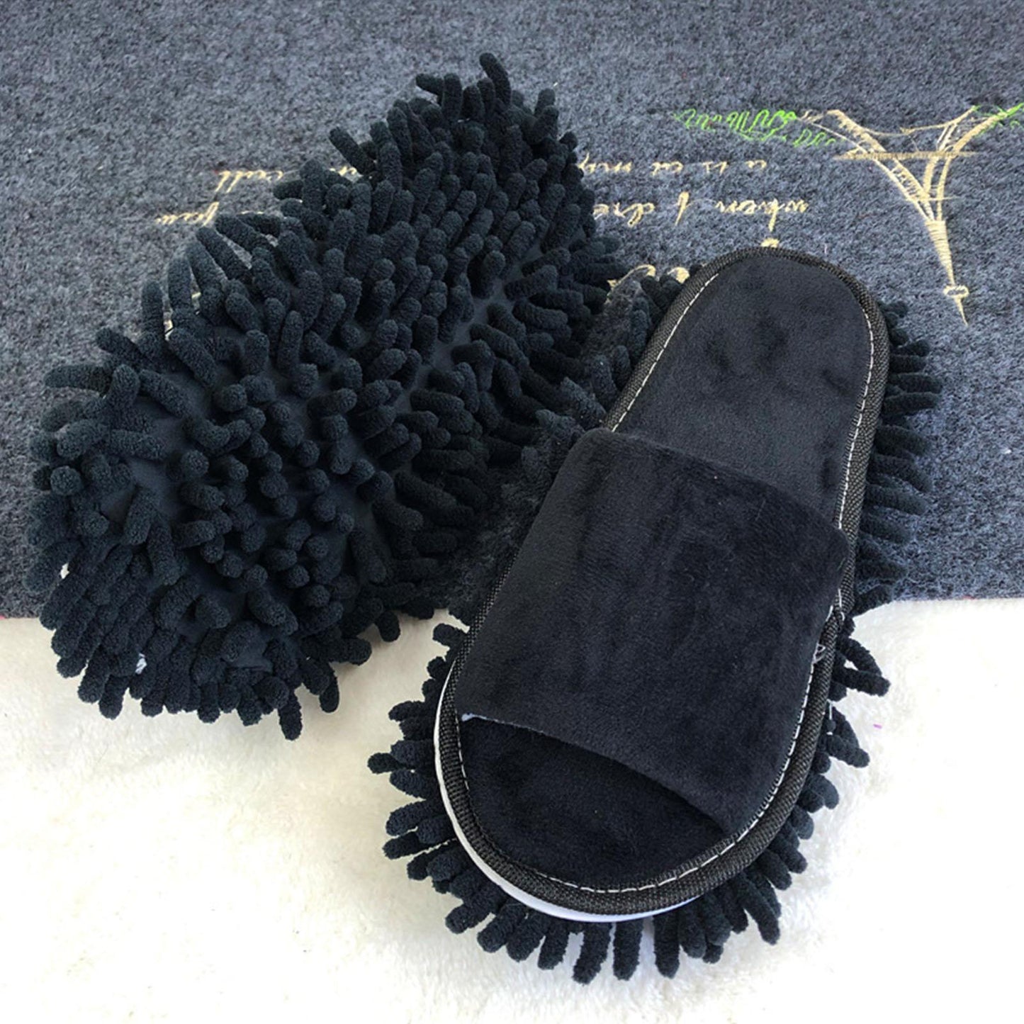 Zapatillas de fregona perezosas, zapatillas para limpiar el suelo, zapatos, zapatillas limpias, limpiar el suelo, zapatillas de