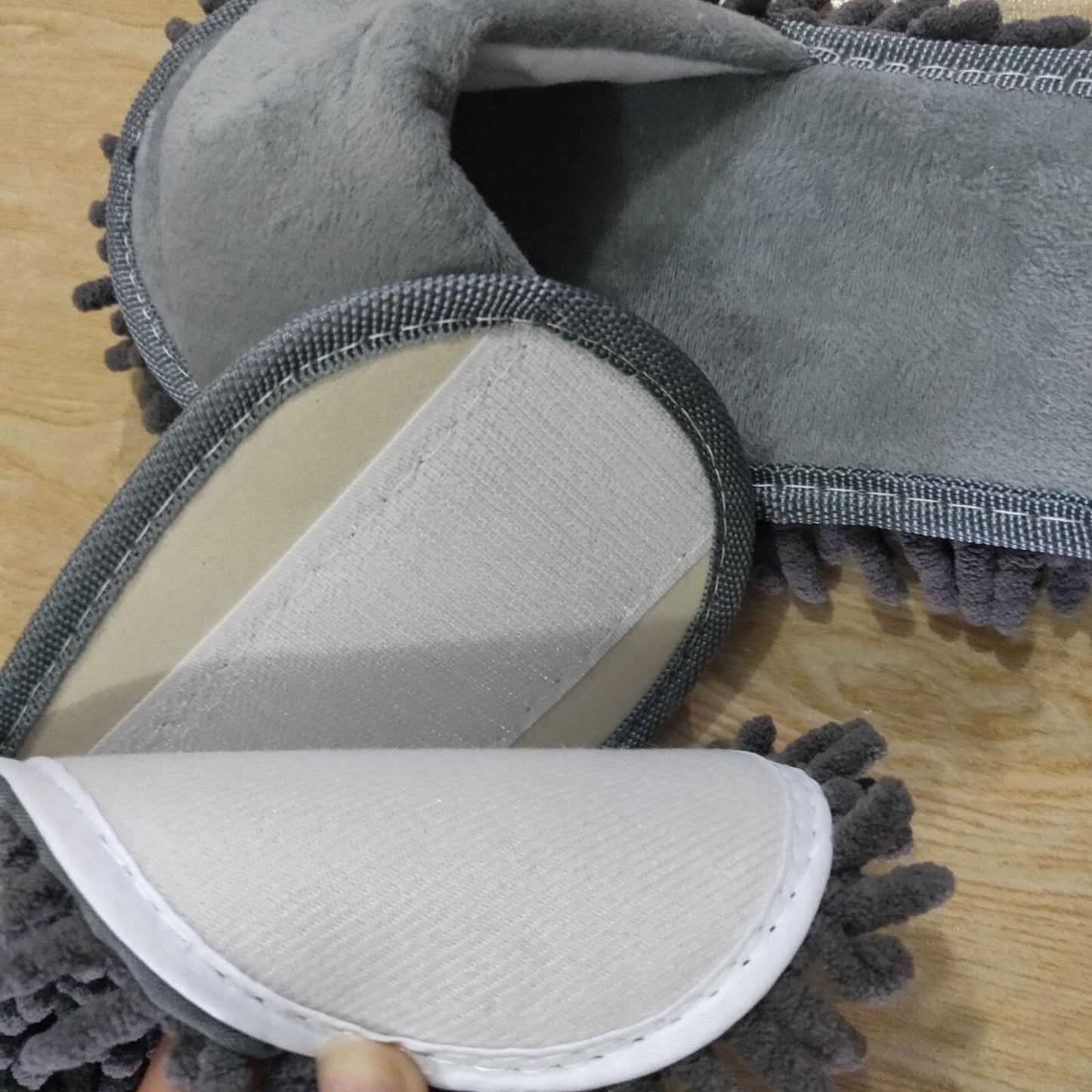 Zapatillas de fregona perezosas, zapatillas para limpiar el suelo, zapatos, zapatillas limpias, limpiar el suelo, zapatillas de