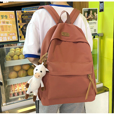 Cross-Border Schoolbags for Girls, Junior High School Students and High School Students Backpacks 2024 New College Students Men's Large-Capacity Travel Backpacks