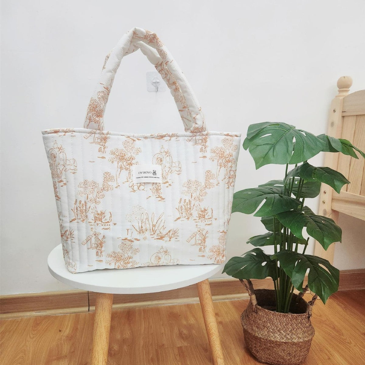 2025 New Ins Japanese and Korean Style Printed Mommy Storage Handbag