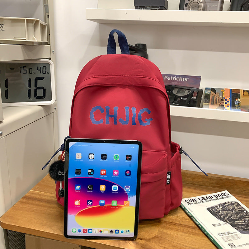 New Fashion Casual Backpack Men's and Women's Large Capacity Outdoor Lightweight Junior Senior high school Student School Bag Backpack