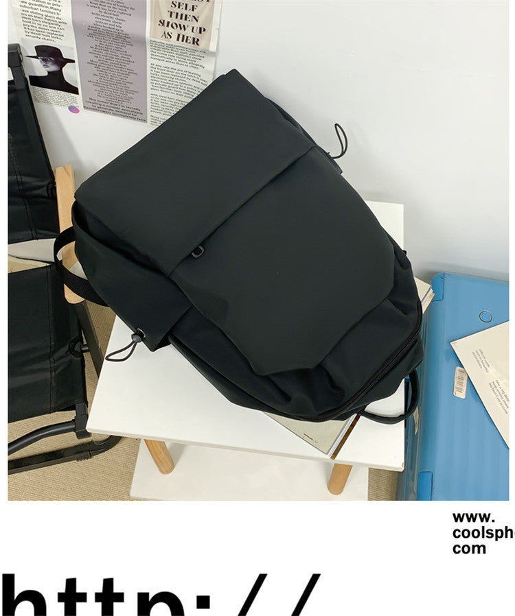 New Nylon Backpack Men's Computer Bag Men's Casual Senior high school College Student Schoolbag Simple Travel Backpack Wholesale