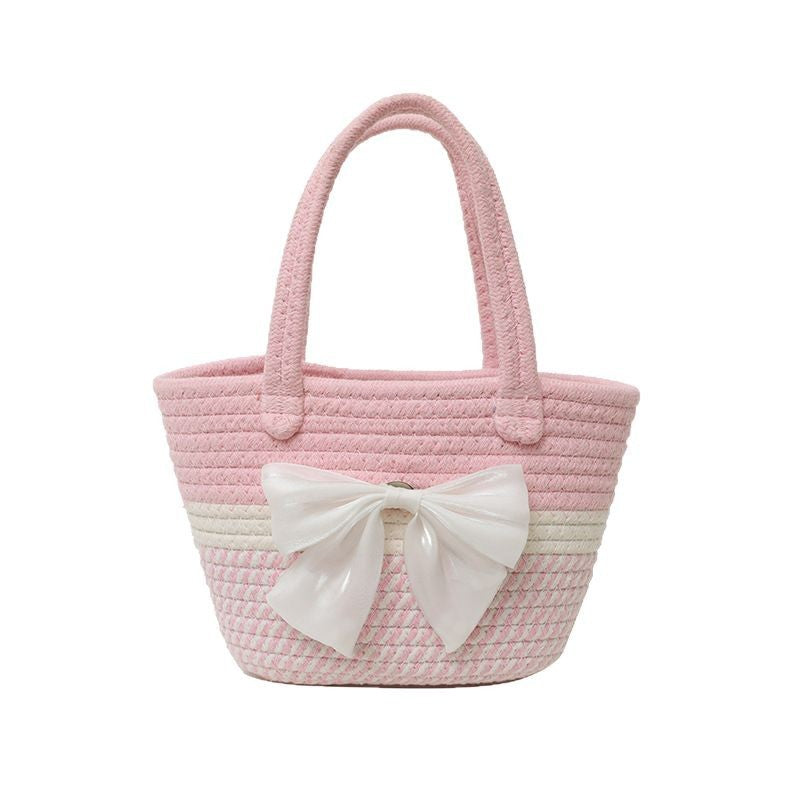 Artistic Chinese-Style Woven Bags for Women, New Summer Straw Floral Shoulder Bags, Casual Handbags, Chinese-Style Bags