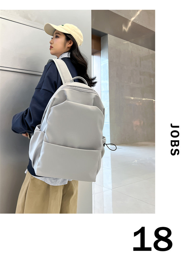 New Nylon Backpack Men's Computer Bag Men's Casual Senior high school College Student Schoolbag Simple Travel Backpack Wholesale