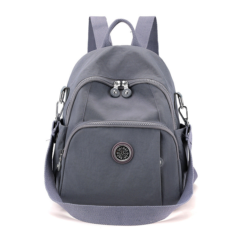 Lightweight waterproof nylon cloth bag large capacity student schoolbag fashion women's backpack trendy shopping travel bag