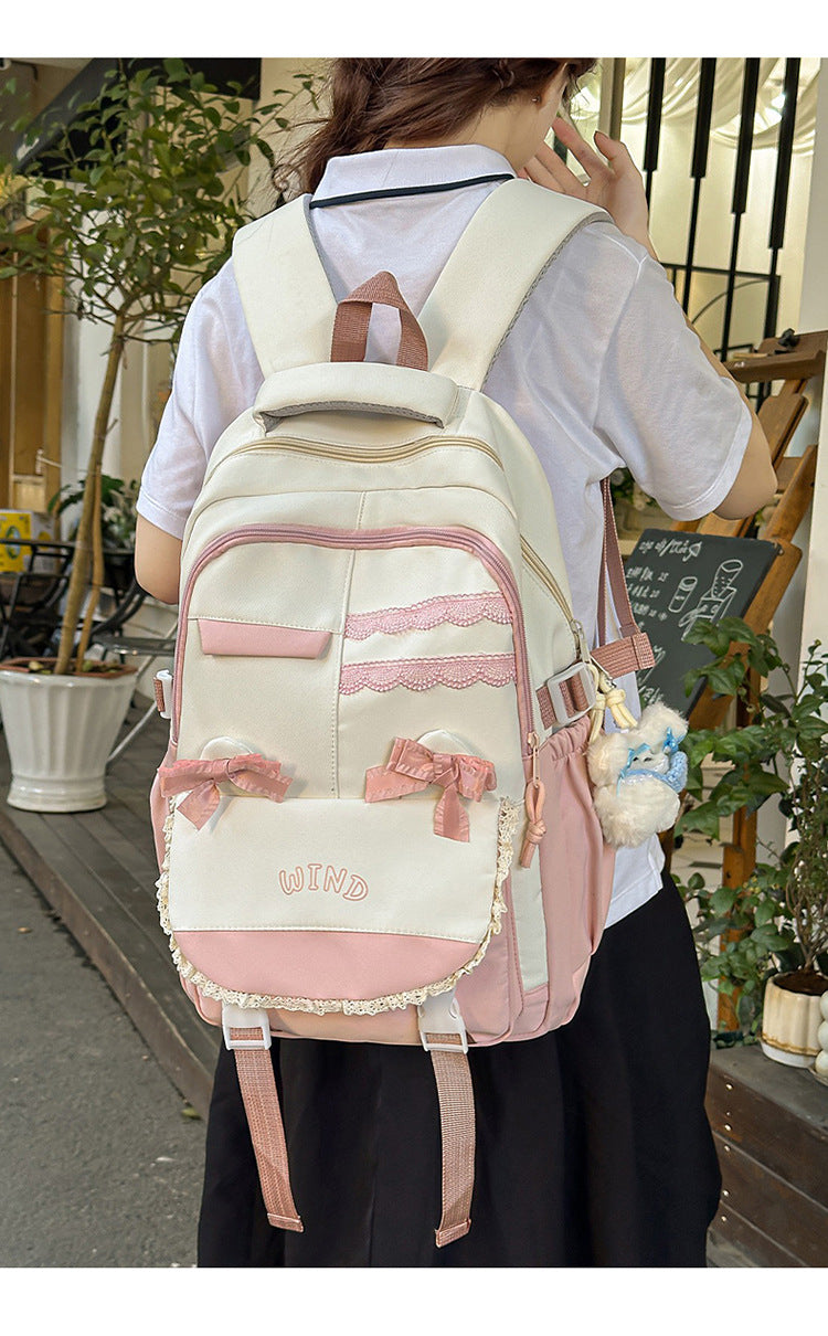 Wholesale Backpack Travel New Korean Style Fashion Large Capacity Junior High School and High School Student School Bag Leisure Travel School Bag