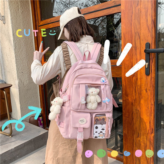 Japanese-Style Ins Anime Convention Large-Capacity Casual Girl Backpack Student School Bag