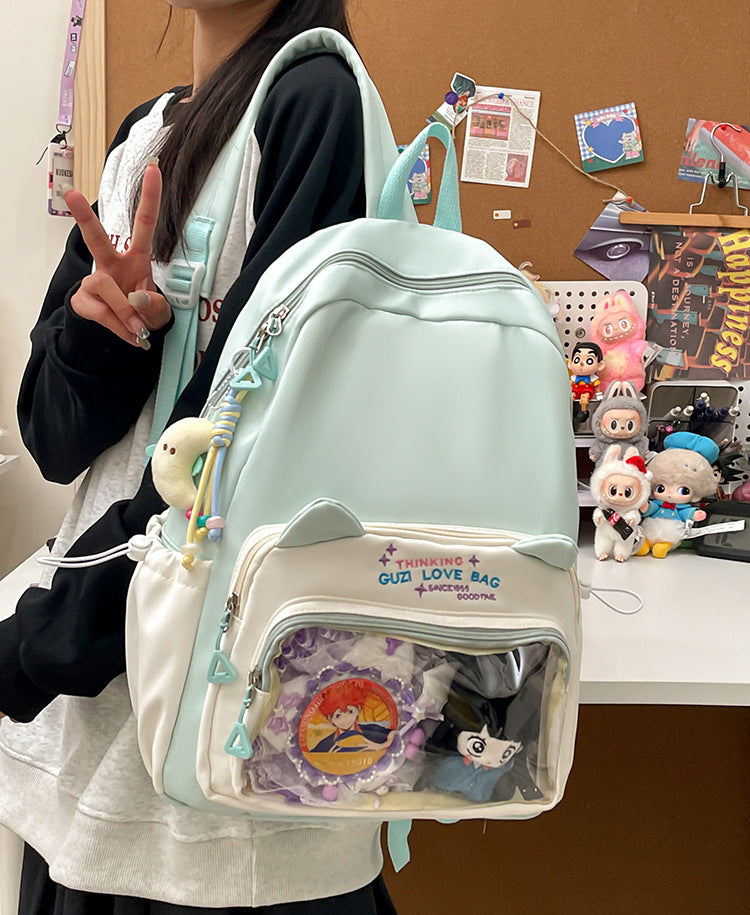 Schoolbags for Female Elementary School Students, Good-Looking, Sweet, Cute, New Style Backpacks for Junior High School Students, Small Backpacks for Travel and Study