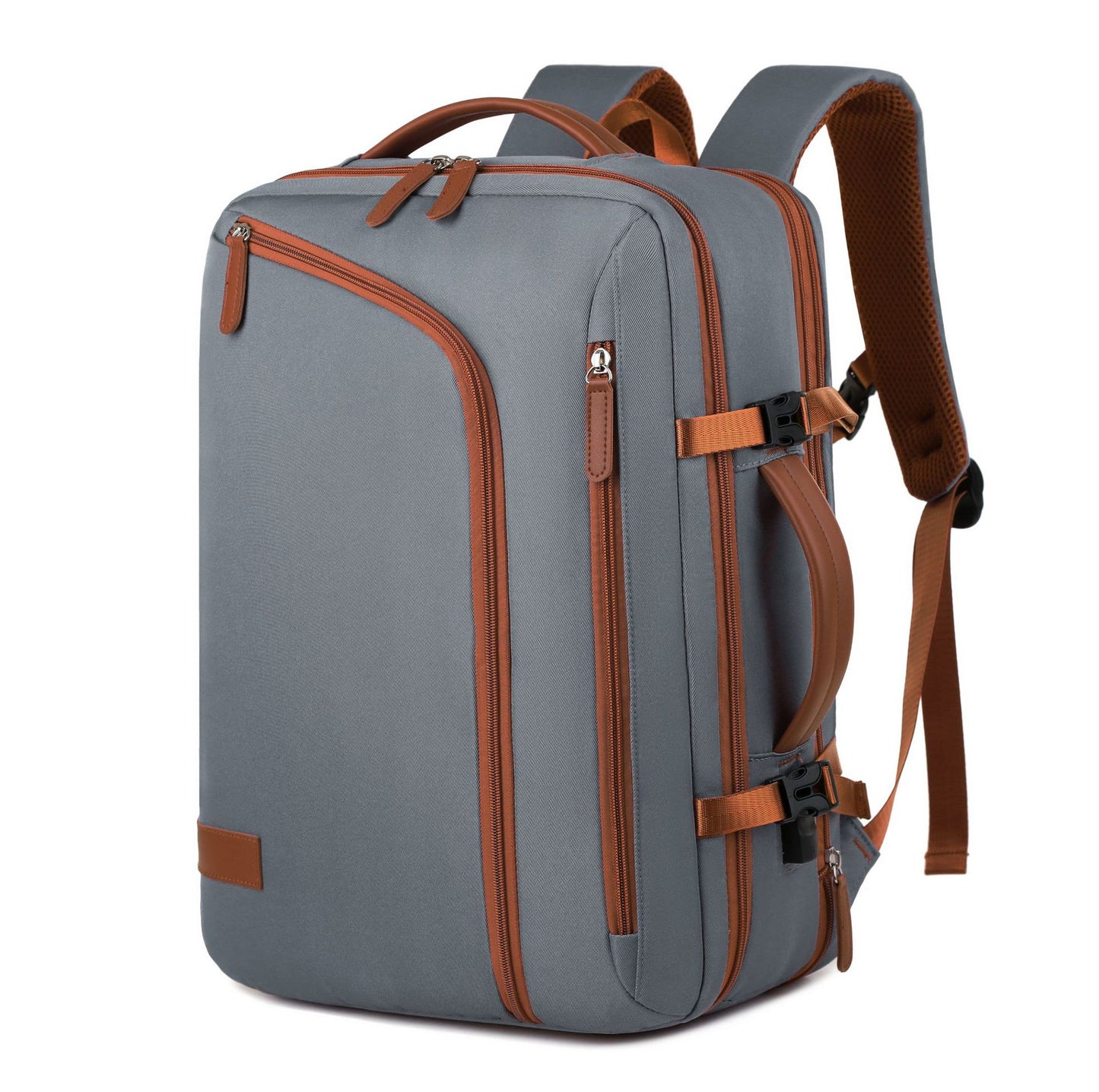 Backpack Expandable 15.6inch Business Backpack Multifunctional Casual Travel Backpack Contrast Color Student School Bag