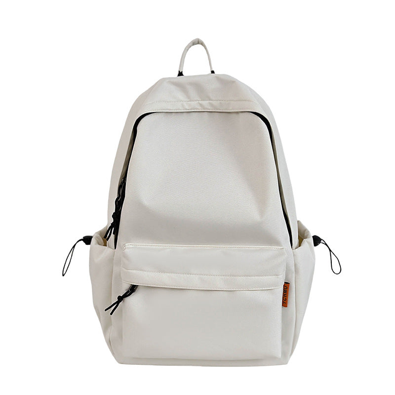 Ins Large Capacity Simple Solid Color Backpack Junior High School High School Backpack Japanese Female College Student Schoolbag