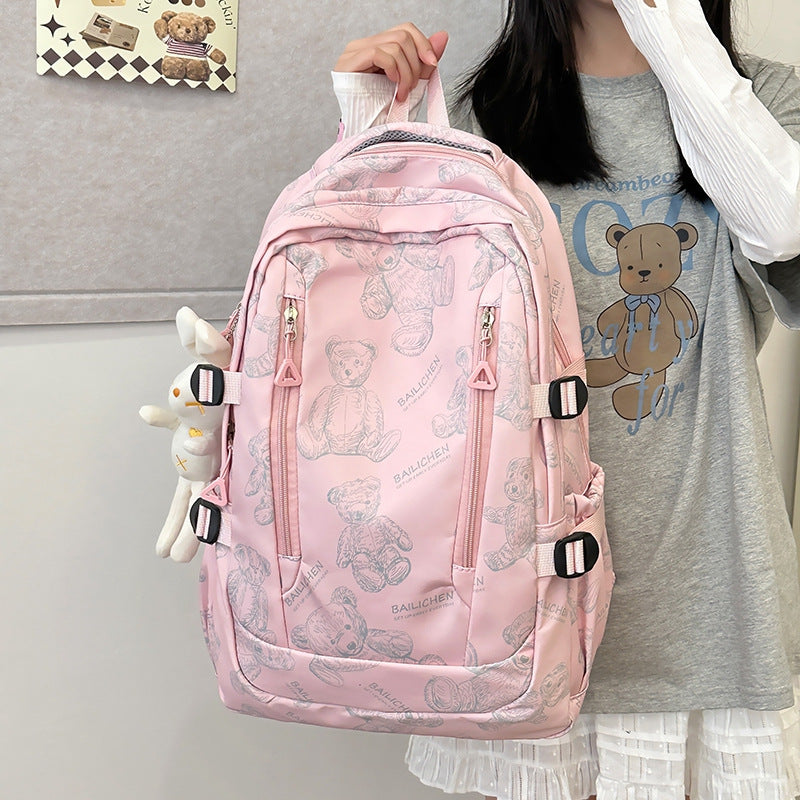 Student Schoolbag Primary School Students Junior High School Students New Large Capacity Backpack Autumn New Breathable Comfortable Backpack