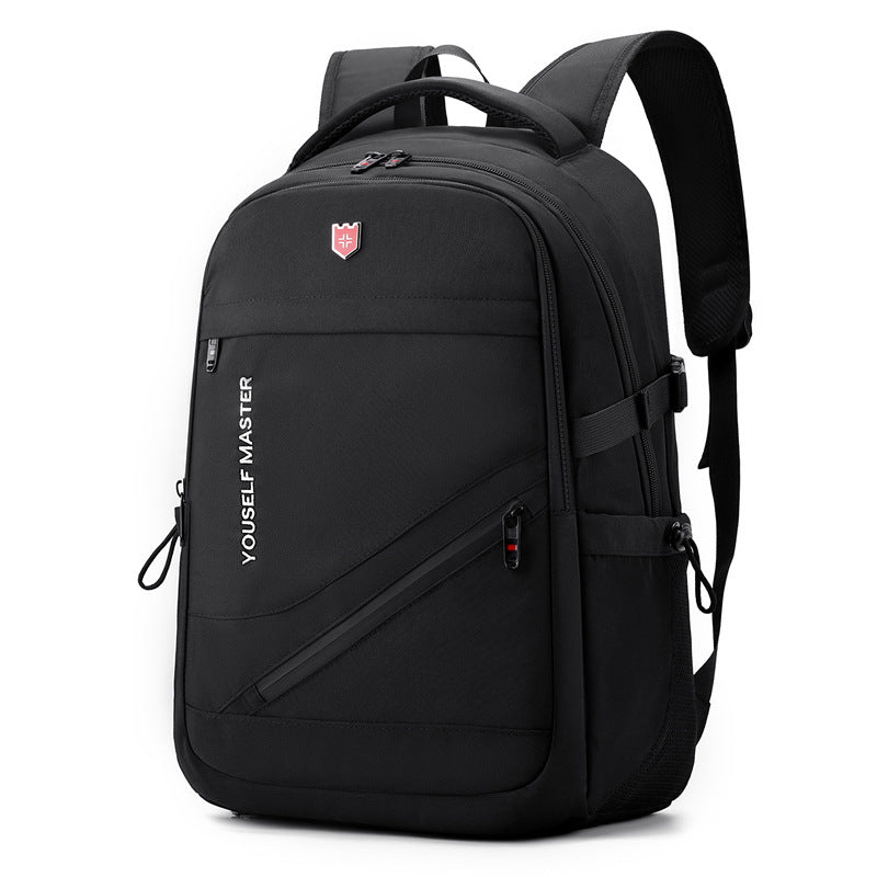 Backpack Men's Large Capacity Computer Backpack Women's Mountaineering Bag Junior High School and High School College Student Bag Air Cushion Strap