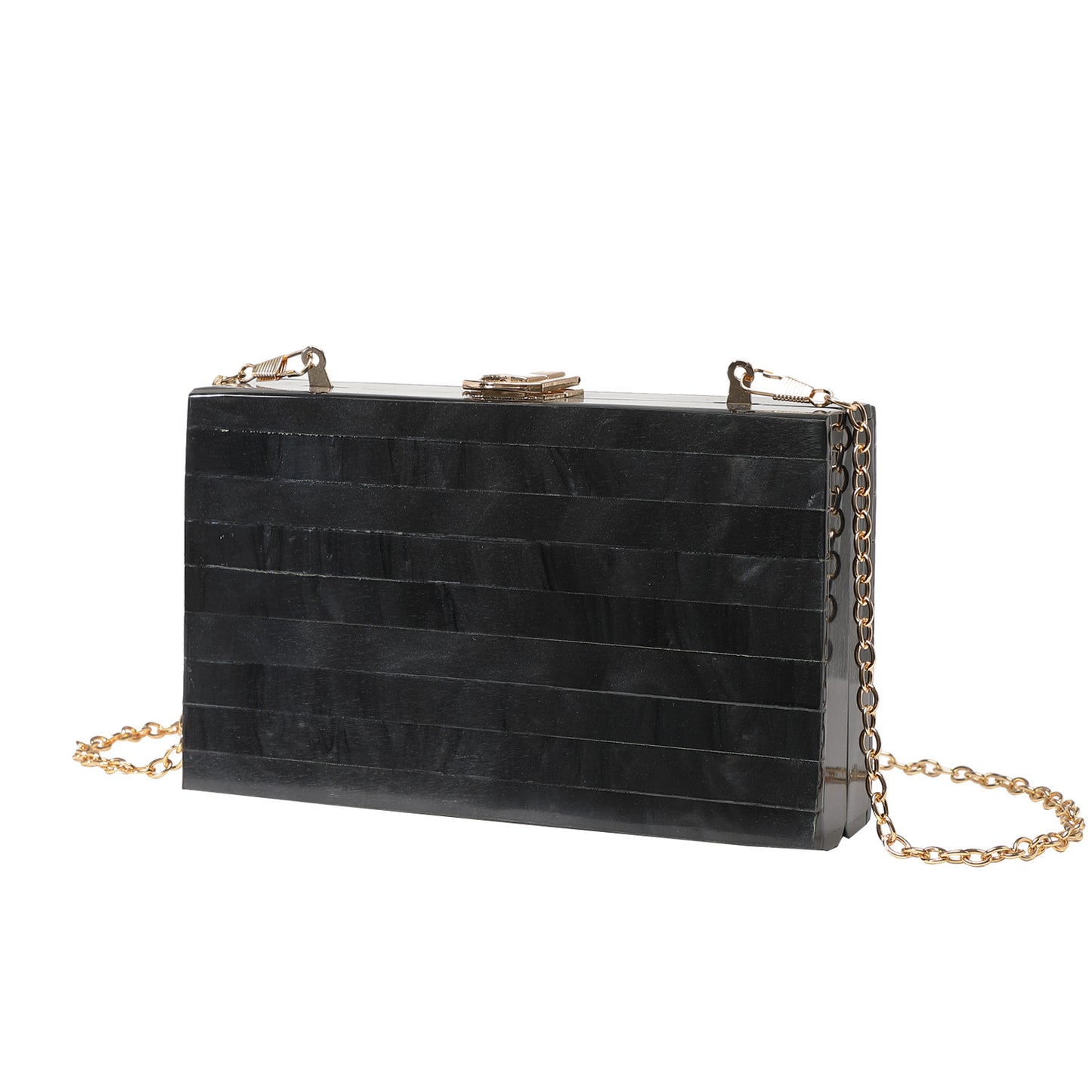 2023 new evening bag fashion striped stitching Pearl acrylic clutch cross-border Amazon exclusive
