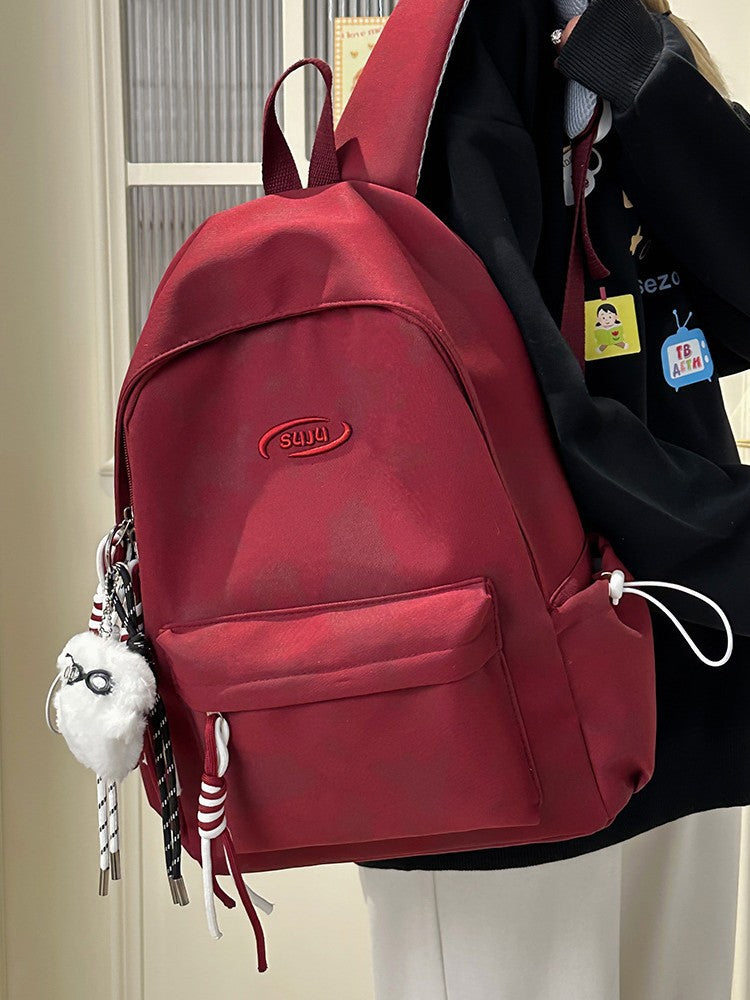 New Retro Backpack Men's Mountaineering Bag Backpack Junior High School Student Travel Bag Personalized High School Student College Student Bag Female