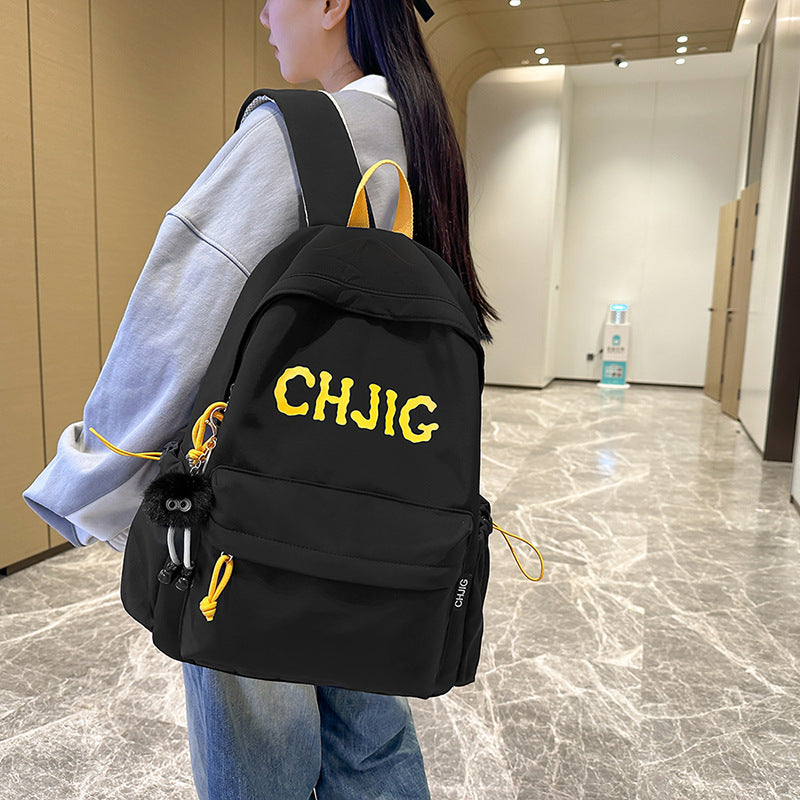 New Fashion Casual Backpack Men's and Women's Large Capacity Outdoor Lightweight Junior Senior high school Student School Bag Backpack