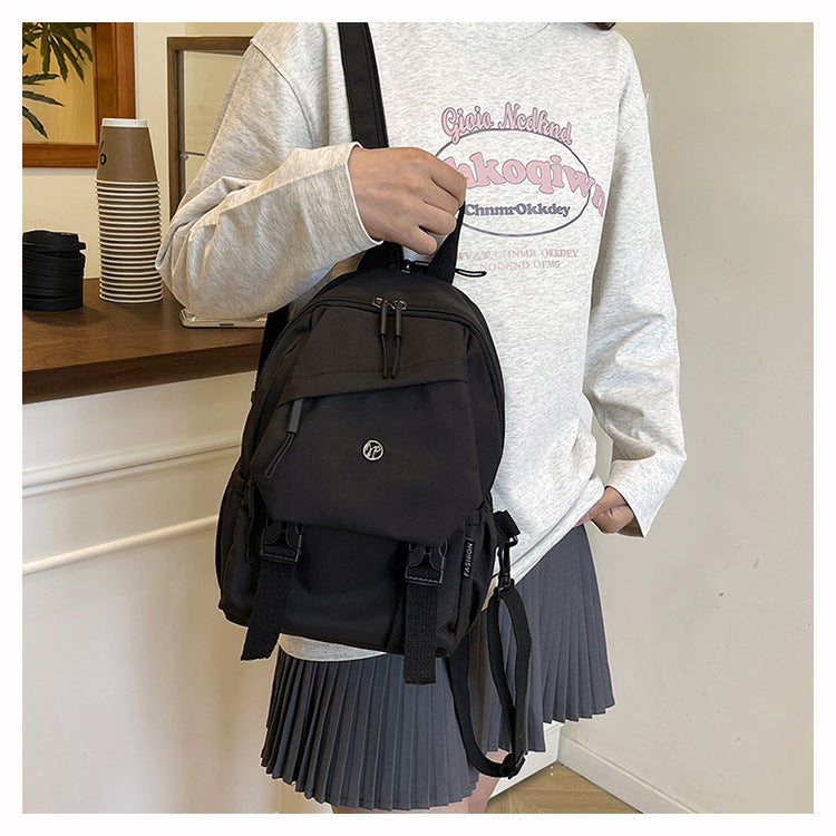 2025 Summer Workwear Style Simple Student School Bag Fashionable Oxford Cloth Backpack Outdoor Leisure Travel Backpack