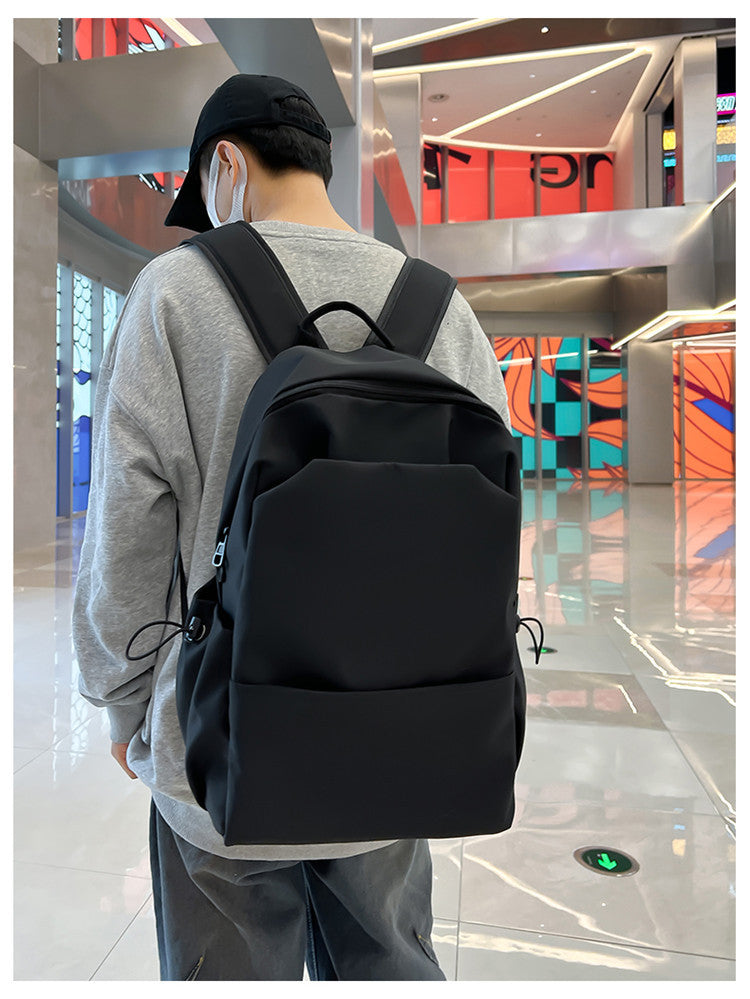New Nylon Backpack Men's Computer Bag Men's Casual Senior high school College Student Schoolbag Simple Travel Backpack Wholesale