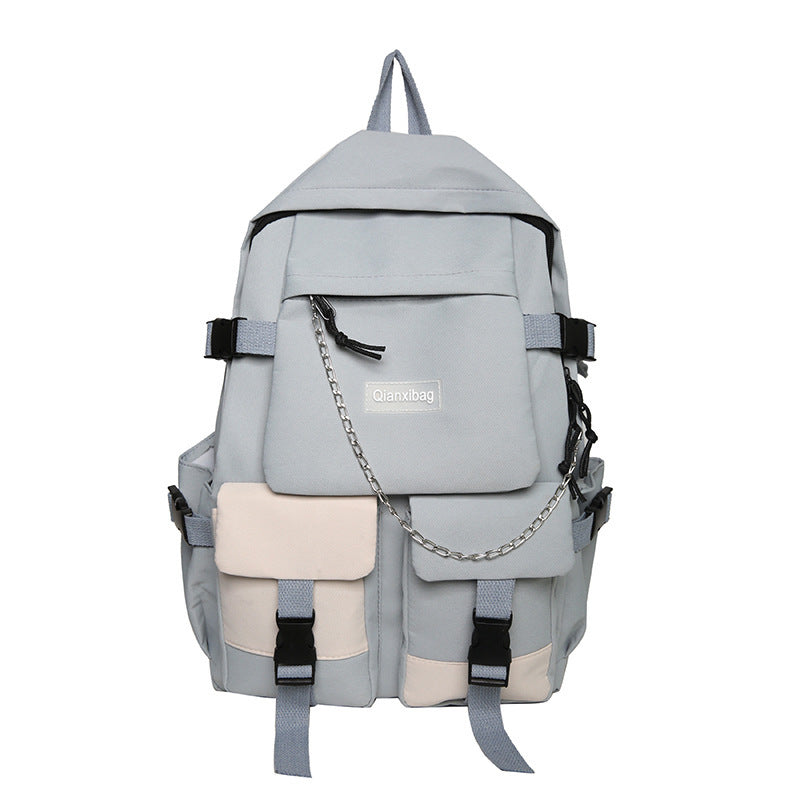 Original Niche Non-Colliding Trendy and Cool Boys' Schoolbags, Female Junior High School Students' Large-Capacity and Good-Looking High School Students' Backpacks