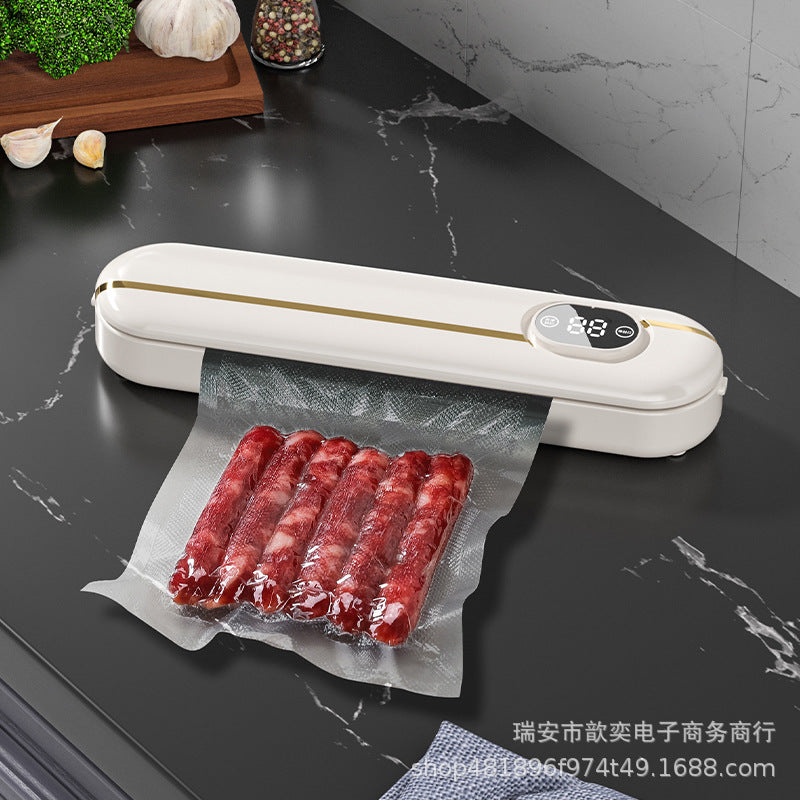 Cross-border vacuum packaging machine household automatic vacuum sealing machine small mini plastic sealing machine portable kitchen fresh-keeping Machine