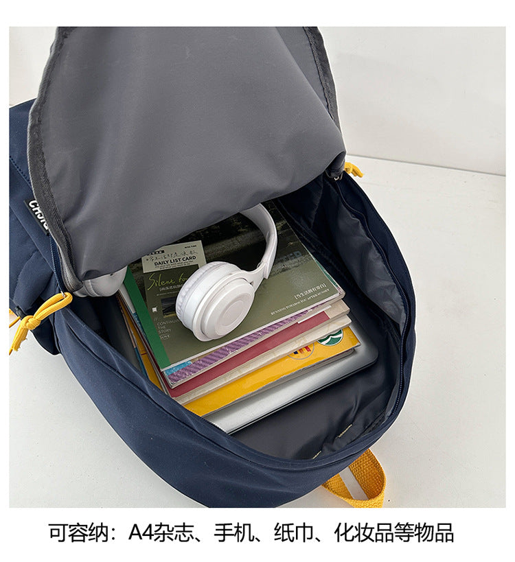 New Fashion Casual Backpack Men's and Women's Large Capacity Outdoor Lightweight Junior Senior high school Student School Bag Backpack