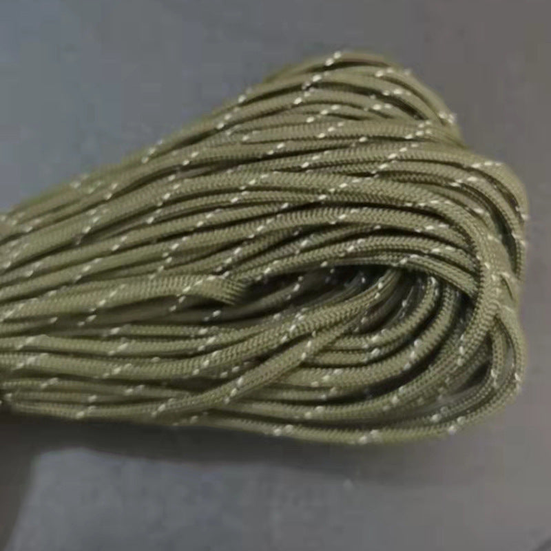 7-core 4mm umbrella rope polypropylene fiber multi-function mountaineering paratrooper traction rope life-saving equipment fixed safety umbrella rope