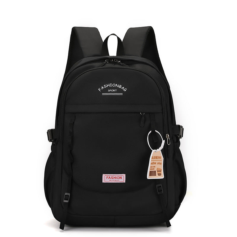 Simple Fashion High-end Sense Backpack All-match Senior high school College Student Computer Bag Casual Backpack High-value Schoolbag