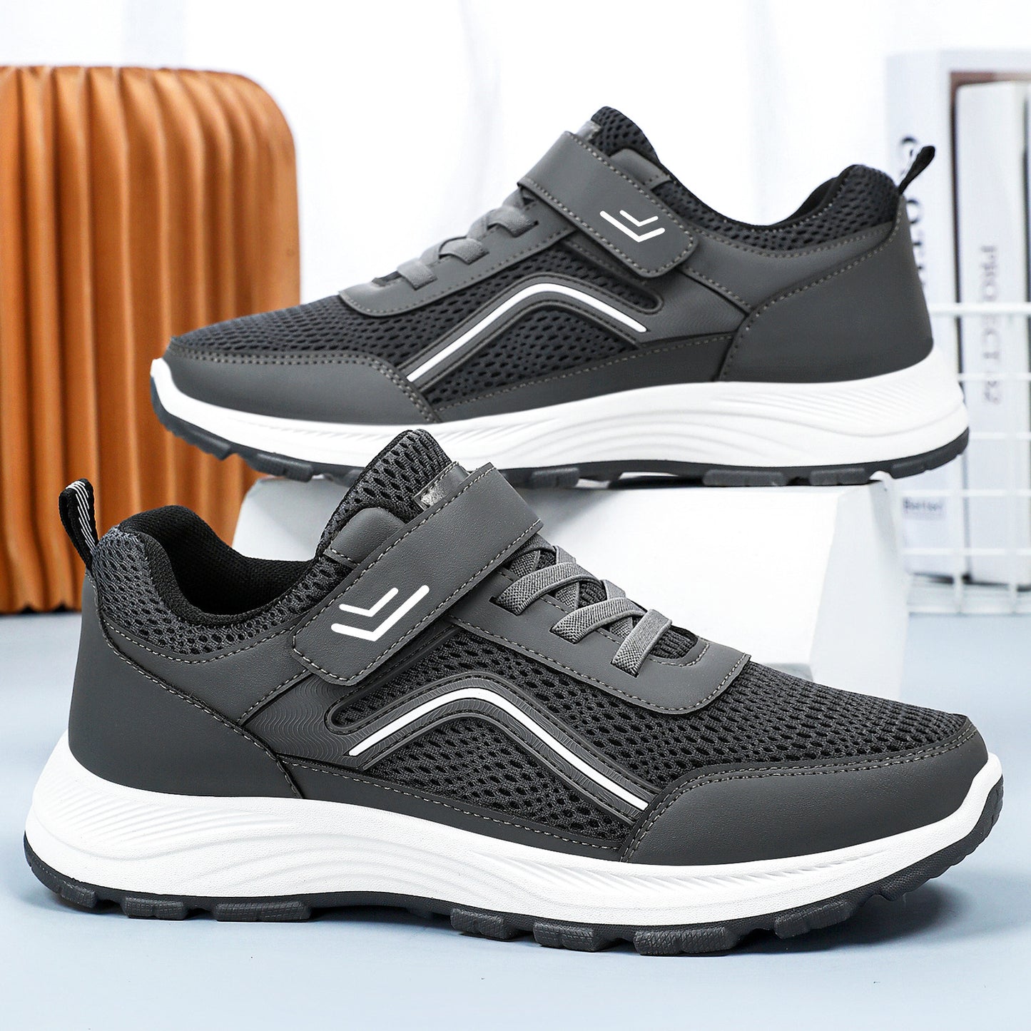 Men's Shoes 2026 Summer New Model Cross-Border Direct Shipping Versatile Sports Shoes Dad Shoes Soft Sole Korean Style Casual Hiking Shoes