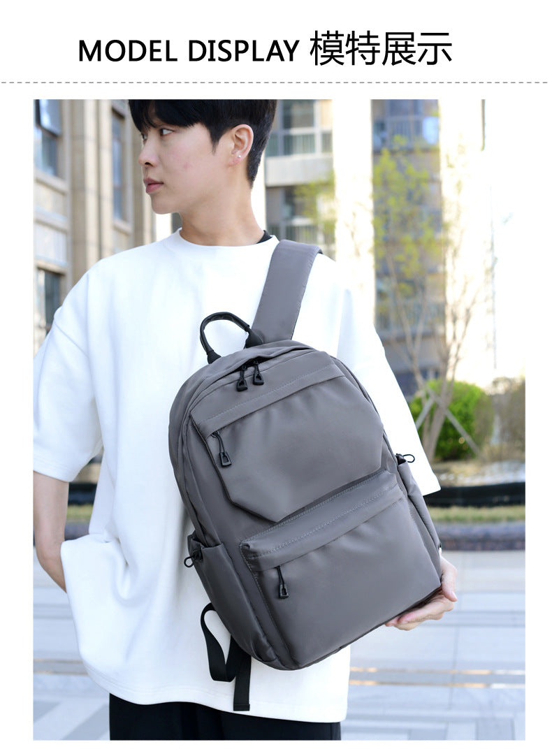 Printable Logo Backpack, Junior High School Student, High School Student, School Bag, Large Capacity Travel Bag, Casual Computer Backpack