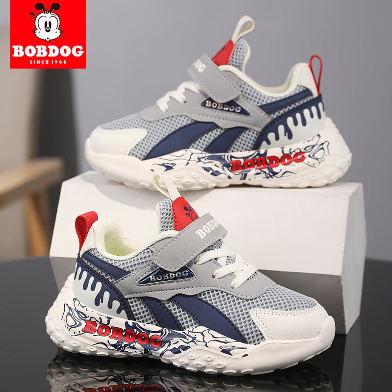 Children's Shoes 25 Spring and Autumn New Breathable Mesh Shoes Boys Shoes Anti-slip Mesh Surface Middle and Large Children's Leisure sneaker Soft
