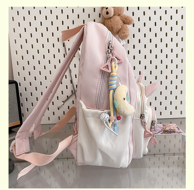 Schoolbags for Female Elementary School Students, Good-Looking, Sweet, Cute, New Style Backpacks for Junior High School Students, Small Backpacks for Travel and Study