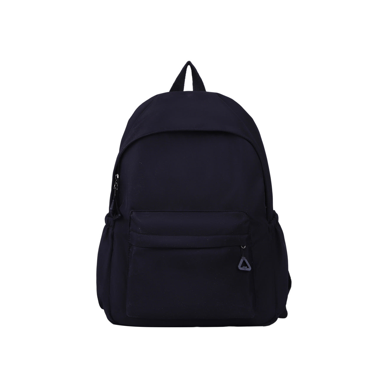 Solid Color Simple Backpack with Printable Logo Casual Canvas Backpack Large Capacity Junior High School Student High School Student Bag