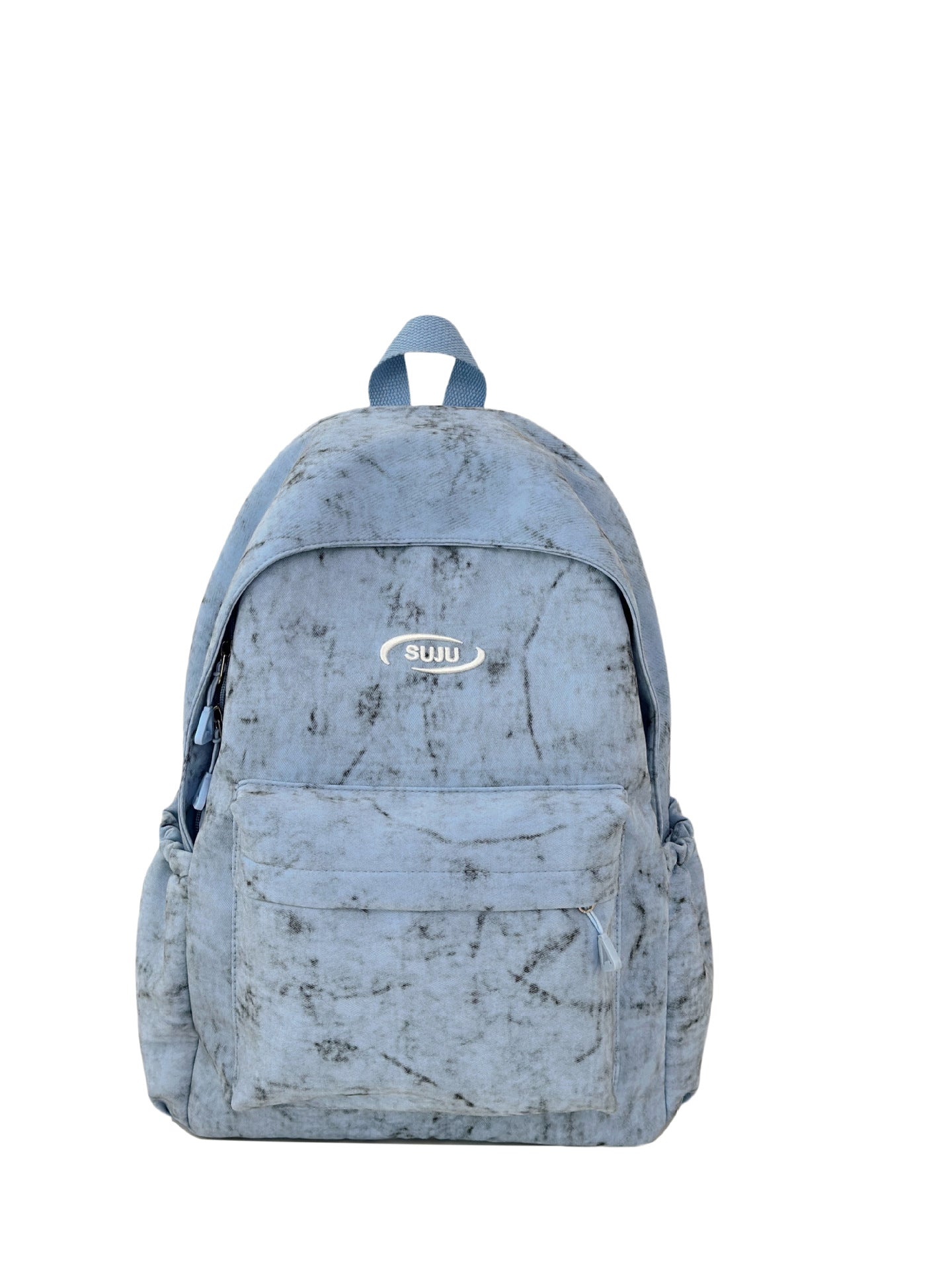 Korean Style Japanese Niche Fashion Simple Tie-Dye Backpack for Middle and High School Students, Large Capacity College Student Backpack