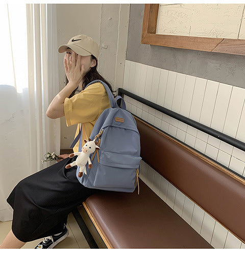 Cross-Border Schoolbags for Girls, Junior High School Students and High School Students Backpacks 2024 New College Students Men's Large-Capacity Travel Backpacks